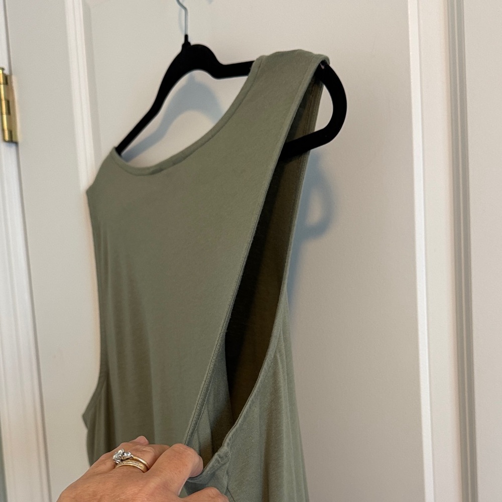 CJ Banks Sage Green Tank Top - Picture 5 of 6